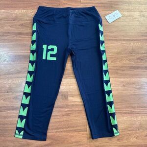 C&H Seattle Seahawks Inspired 12 Leggings Pants NEW| Women Size Small